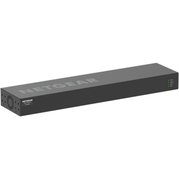 Netgear PR460X 6-port 10G and 2.5G dual-WAN pro router with multiple Ethernet ports and front view in black. – image 1