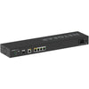 Rear view of the Netgear PR460X 6-port 10G/2.5G dual-WAN pro router showing multiple Ethernet ports and connection interfaces.