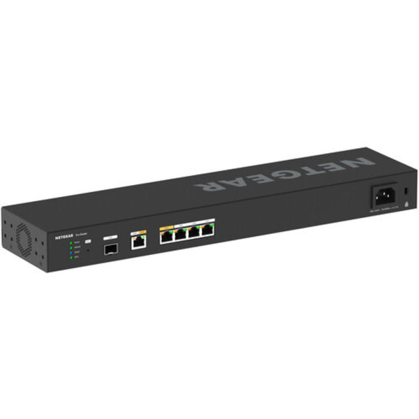 Rear view of the Netgear PR460X 6-port 10G/2.5G dual-WAN pro router showing multiple Ethernet ports and connection interfaces. – image 3