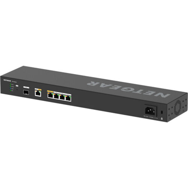 Rear view of Netgear PR460X 6-port 10G/2.5G dual-WAN pro router showing multiple Ethernet ports and sleek design. – image 5