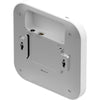 Rear right view of Netgear WAX610 AX1800 dual-band PoE cloud-managed wireless access point showing ports and design.