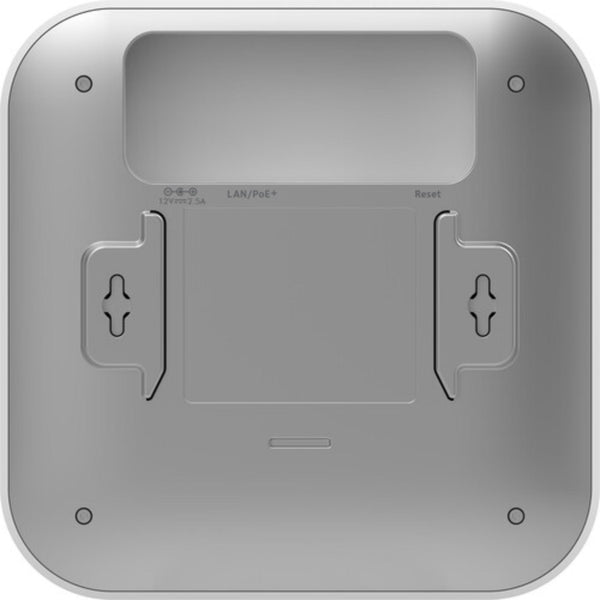 Rear view of Netgear WAX610 AX1800 dual-band PoE-managed wireless access point with ports and ventilation. – image 5