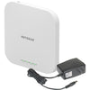 Netgear AX1800 dual-band wireless access point with 2.5 Gigabit Ethernet port, shown from front right perspective.