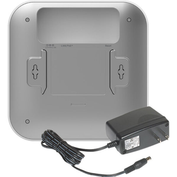 Rear view of Netgear AX1800 dual-band wireless access point, Insight managed, with Ethernet ports for network connectivity. – image 5