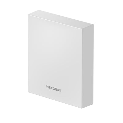 Netgear WAX610W AX1800 dual-band Wi-Fi 6 access point showing front and right angle view