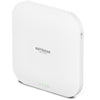 Netgear WAX620 AX3600 wireless dual-band 2.5 Gigabit access point with sleek front and right side view.