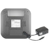 Rear view of Netgear WAX620PA AX3600 wireless dual-band access point with power adapter for high-speed network connectivity.