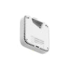 Netgear Cloud Managed WiFi 7 access point with rear view showing ports and design for wireless network setup.