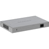 Netgear XS508TM 8-port 10G managed network switch with front and right angle view showing ports and LED indicators.