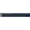 Front view of Netgear XS516TM 16-port 10G managed network switch with LED indicators and ports visible.