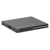 Front right isometric view of the Netgear M4350-24F4V 24-port 10G SFP+ managed AV network switch showing ports and interface panel.