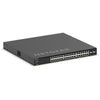 Netgear M4350-36X4V 36-port managed AV network switch with 10G PoE++ ports, front right isometric view.