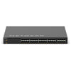 Front top view of Netgear M4350-32F8V managed network switch with 32 ports and 10G SFP+ ports.