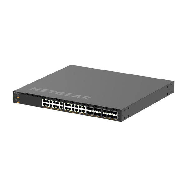 Netgear M4350-24X8F8V fully managed switch with 24 10G/Multi-Gig ports, SFP+ and SFP28, featuring PoE++ power and TAA compliance. – image 3