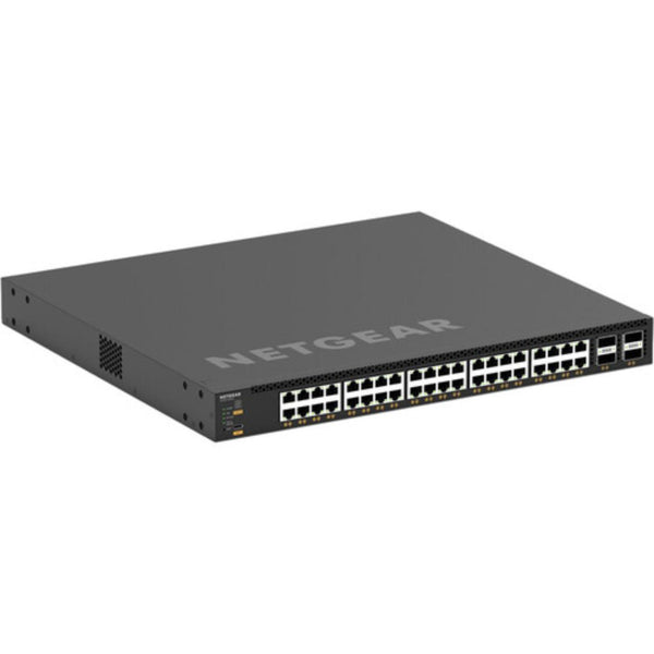 Netgear M4350-40X4C managed AV network switch with 40 ports, 10G PoE++, front right isometric view – image 4
