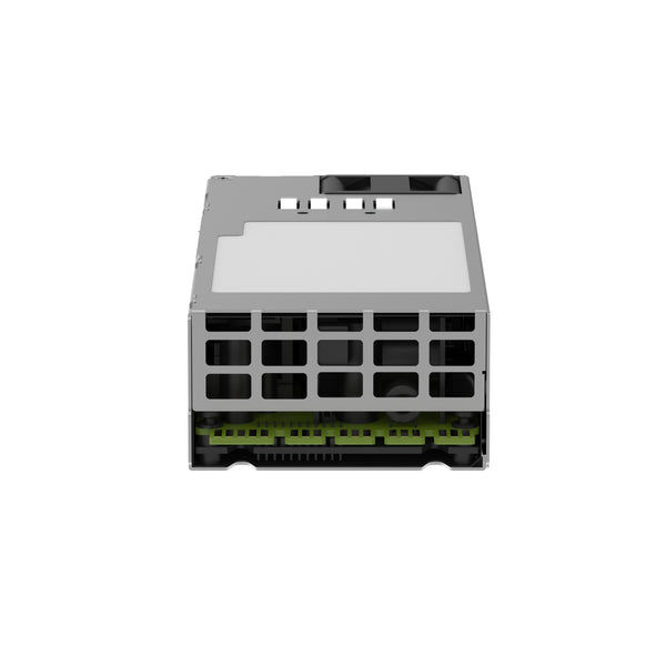 Netgear APS2000W 2000W modular power supply unit for M4350 series, high-angle rear view showing connectors and ports. – image 2