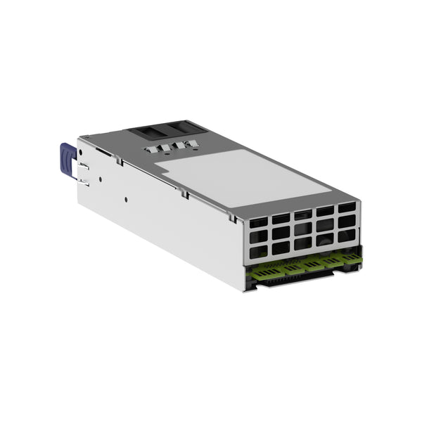 Netgear APS2000W 2000W modular power supply unit for M4350 series, shown from rear right isometric view. – image 1