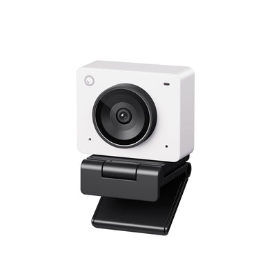 OBSBOT Meet 2 AI-powered 4K webcam with magnetic clip mount, designed for high-quality video conferencing and streaming.