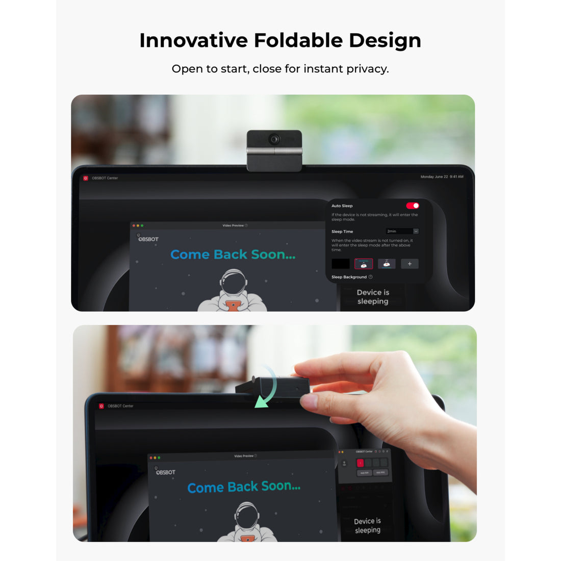 OBSBOT-OWB-2510-CE Innovative Foldable Design – image 3