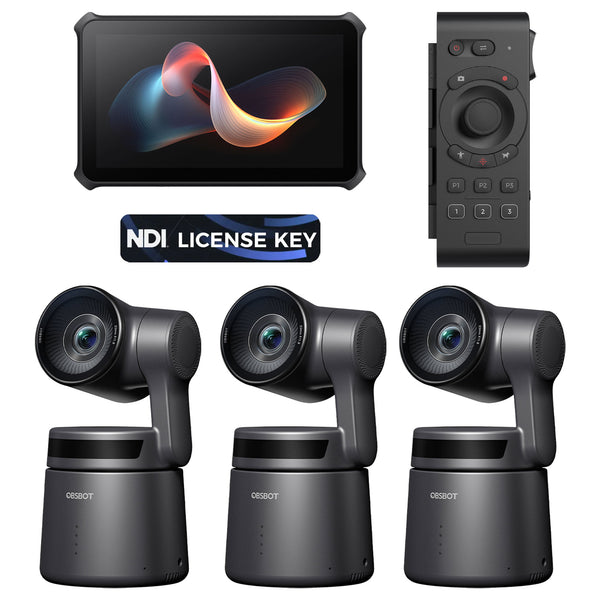 OBSBOT Talent Studio Combo Against A White Background