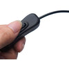 OBSBOT USB-A to USB-C Data Power Cable with On/Off Switch Button On White Background
