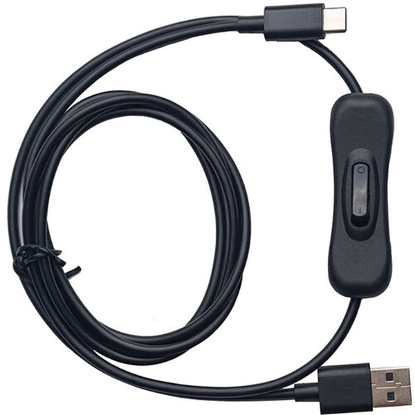 OBSBOT USB-A to USB-C Data Power Cable with On/Off Switch Full View – image 2