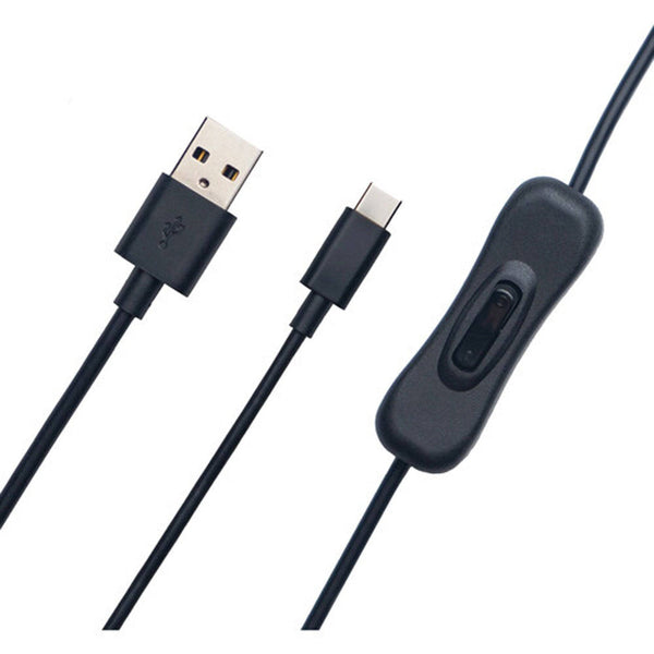 USB A, USB C, and Switch On Off Button on White Background – image 1