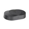 Low-profile charging base with integrated power contacts for stable desk or cart placement in permanent or semi-permanent installs.
