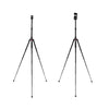 Side-by-side view showing the OBSBOT Foldable Lightweight Tripod in two deployed configurations.
