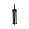 Close-up view highlighting the compact build and leg design of the tripod.