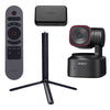 OBSBOT TINY 2 Lite Adapter Remote Tripod Combo Against A White Background