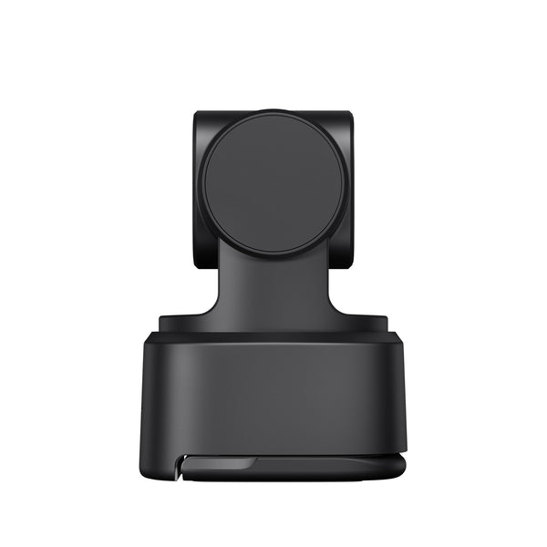 A view of the OBSBOT Tiny 2 Lite AI camera, shown from the left side against a white background
