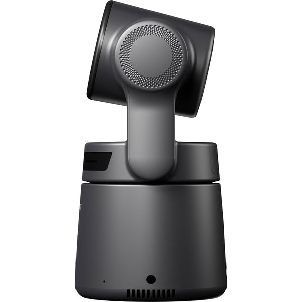 Left side view of OBSBOT Tail Air Pack NDI-activated PTZ camera, showcasing its sleek design and adjustable lens. – image 5