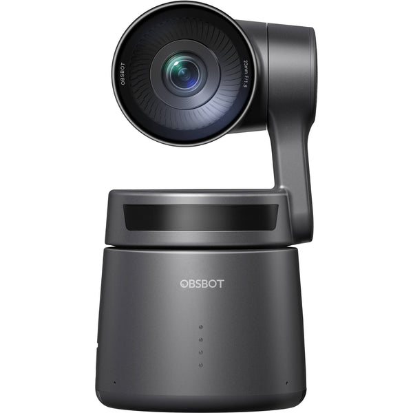 OBSBOT Tail Air Pack NDI activated PTZ camera with straight front view, featuring sleek design and advanced video capabilities. – image 2