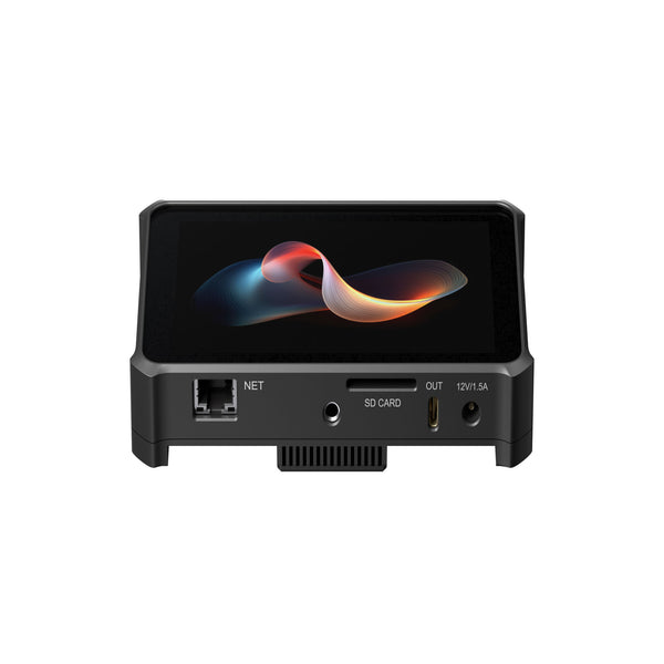 Front view of OBSBOT Talent showing the integrated touchscreen display 