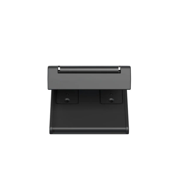 Black OBSBOT Tiny 2 Adjustable Mount Front Open Position On White Background – image 2