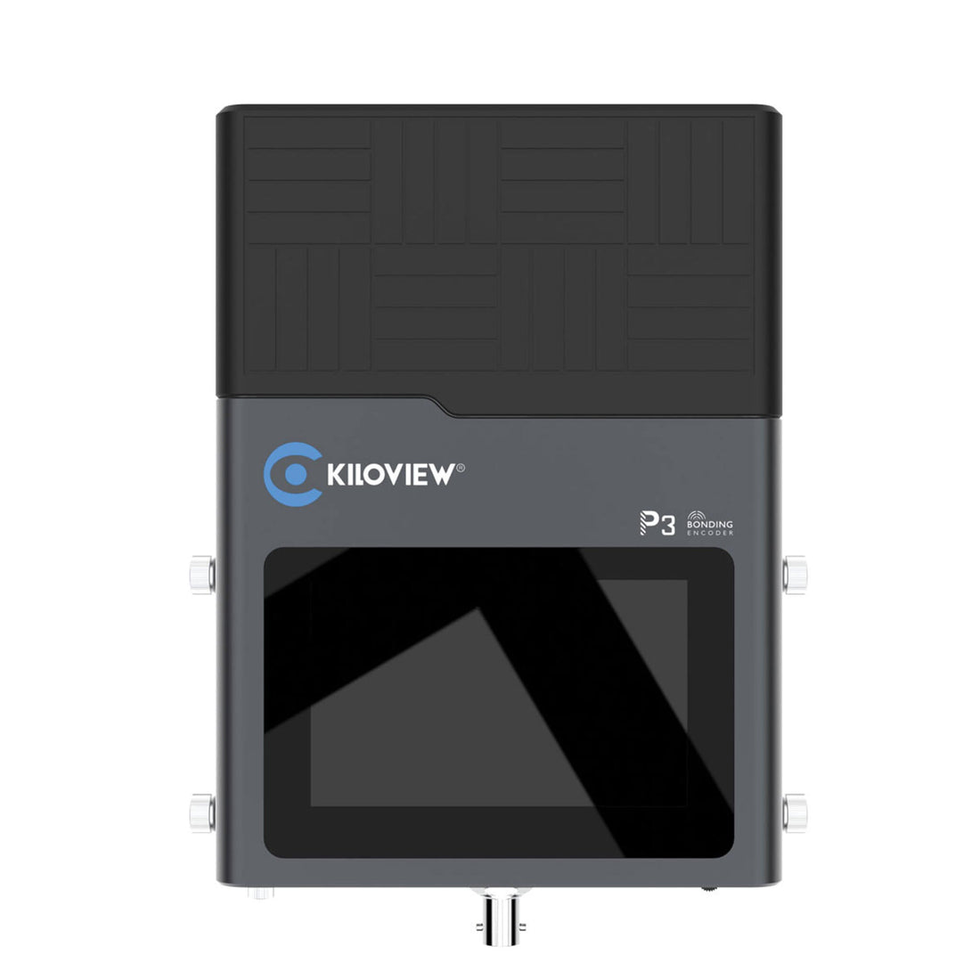 Kiloview P3 Bonding 5G Video Encoder showing the device with display screen and ports for seamless live streaming. – image 3