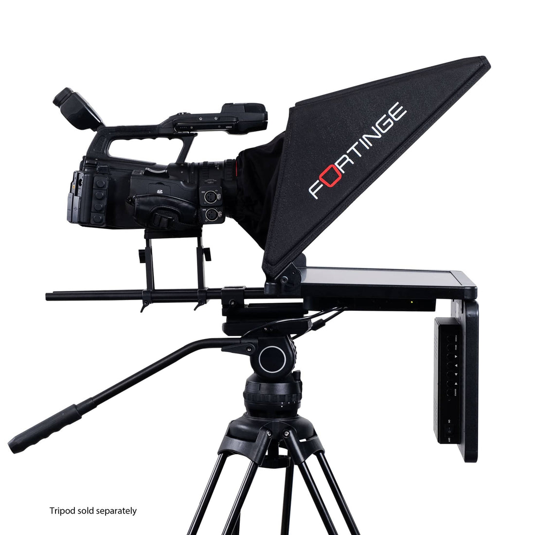 Fortinge PX-15 PROX 15-inch studio teleprompter with SDI in and out, clear screen for professional video recording setups – image 1