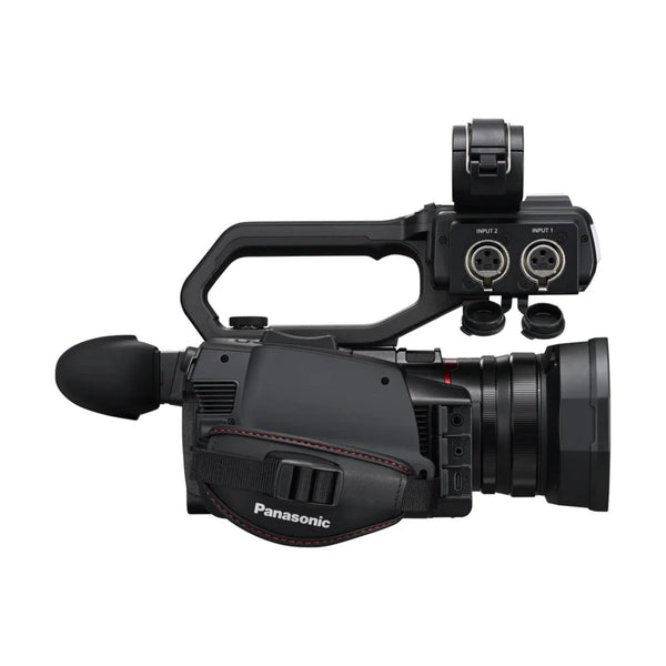 Panasonic HC-X2100 Right Side XLR Audio Input View – image 4