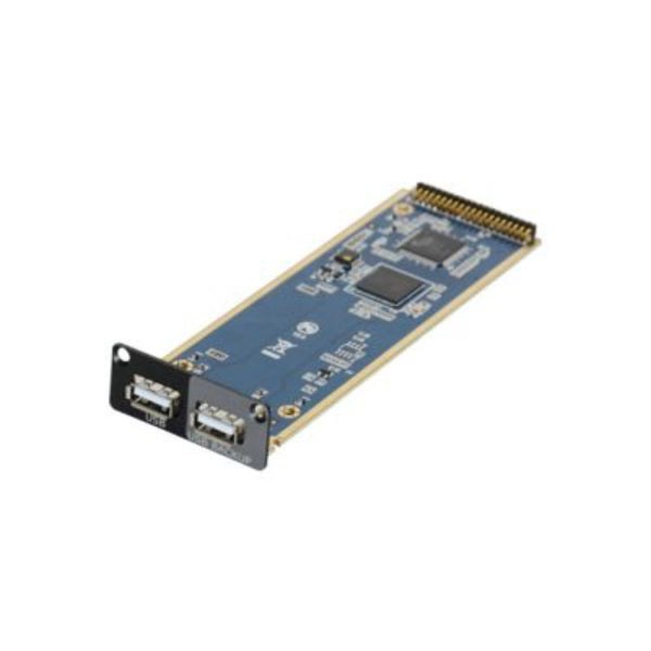 RGBLINK USB 2.0 input and backup module for M2/M2S video processor, front view showing ports and branding. – image 1