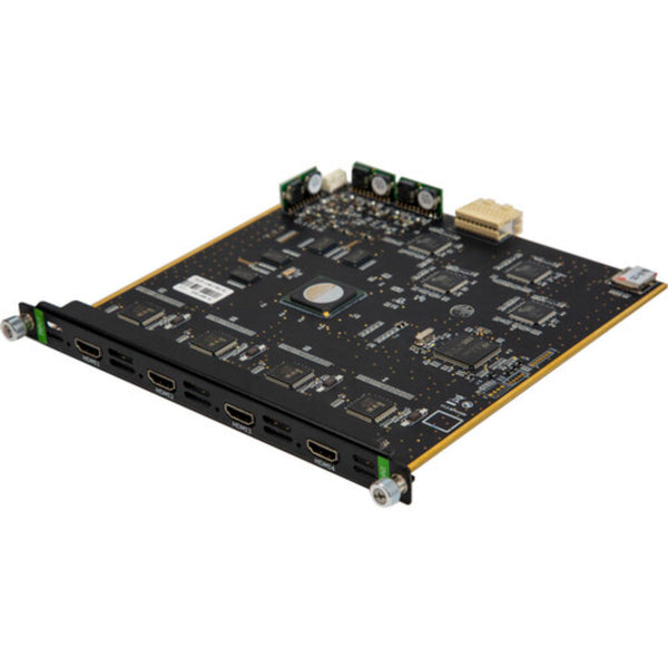 Front view of RGBlink Quad HDMI Input Module for X3 and X7 video processors, showing multiple HDMI ports. – image 1