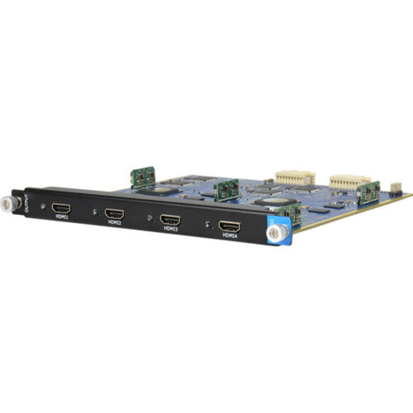 Front view of RGBlink Quad HDMI Output Module for X3 and X7 video processors with four HDMI ports. – image 1