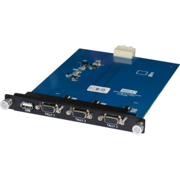 Front view of the RGBLINK Tally/USB Configuration Module for M3 Mixer, a compact video processor by RGBlink. – image 1