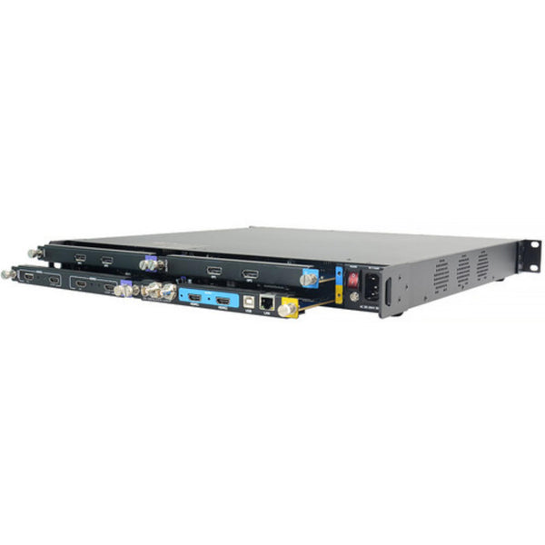 Rear view of RGBlink Dual 12G-SDI Output Module for D4, showing SDI output ports and connection interfaces. – image 2
