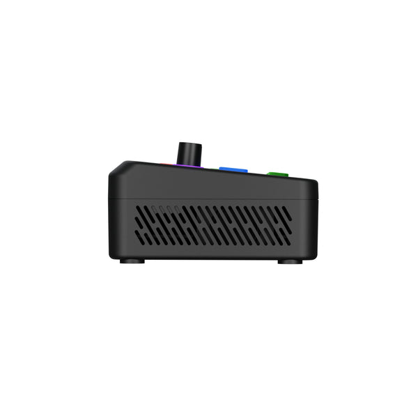 Left profile view of the RGBlink Ystreamer production switcher, showcasing its compact design and control interface. – image 9