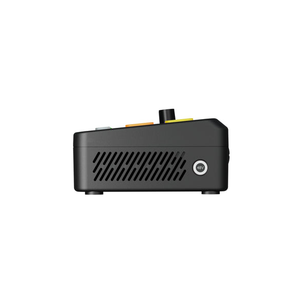 Right profile view of RGBlink Ystreamer production switcher with 48V indicator on the front panel. – image 10
