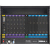 Rear view of RGBLINK X8 Video Wall Processor Frame, a multiviewer processor from RGBlink showing input and output ports.