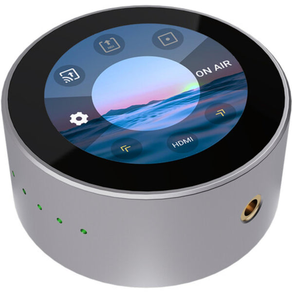 Front view of RGBlink TAO 1mini 4K Pro streaming node for video streaming, compact device with multiple ports and controls. – image 1