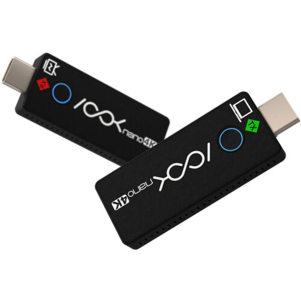 RGBLINK ASK nano 4K video transmitter and receiver set, compact device with front view showing ports and controls. – image 1