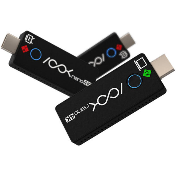 RGBLINK ASK nano 4K video transmitter and receiver set, compact device with front view showing ports and controls. – image 1